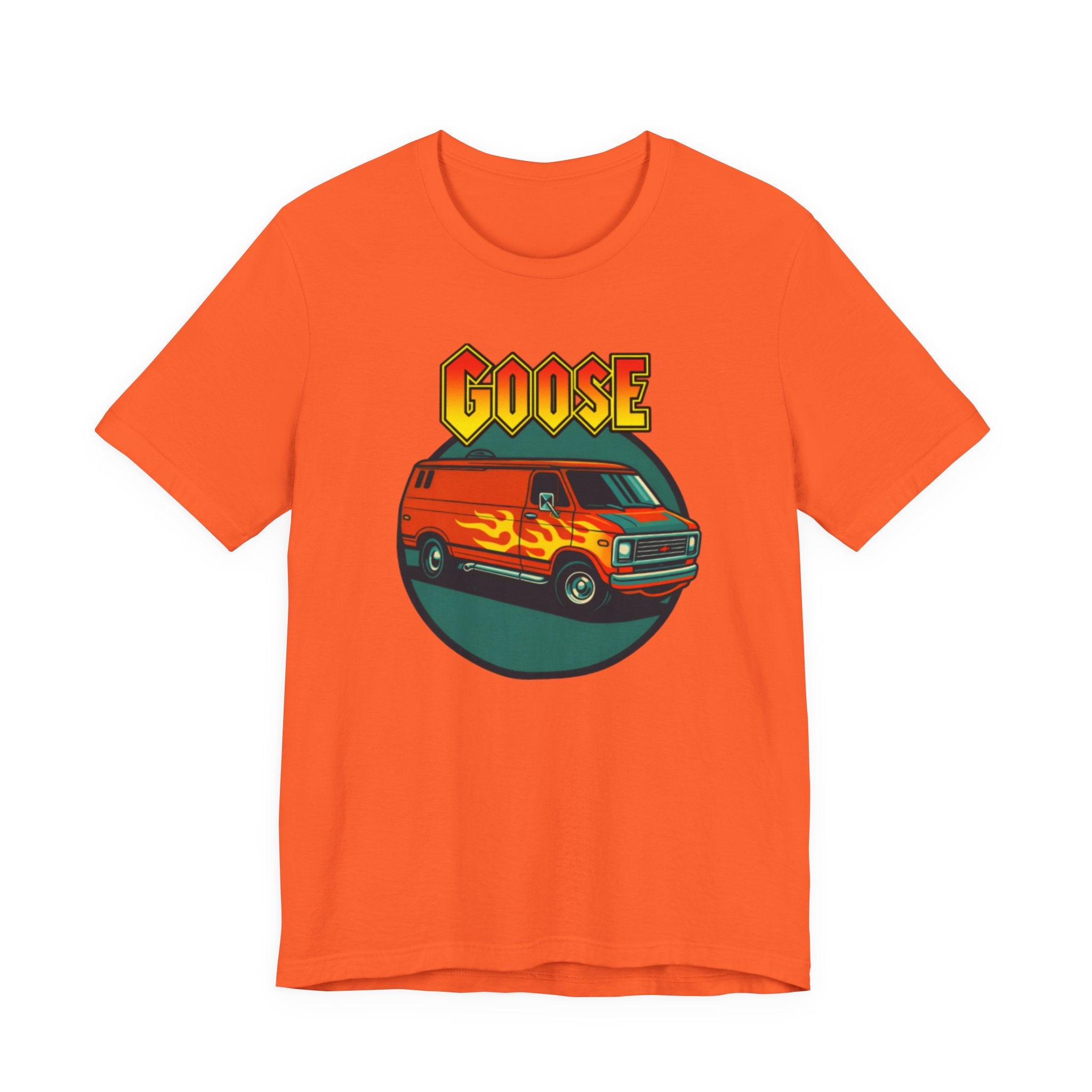 Goose Flame Van T‑Shirt — Retro Hot Rod Graphic Tee