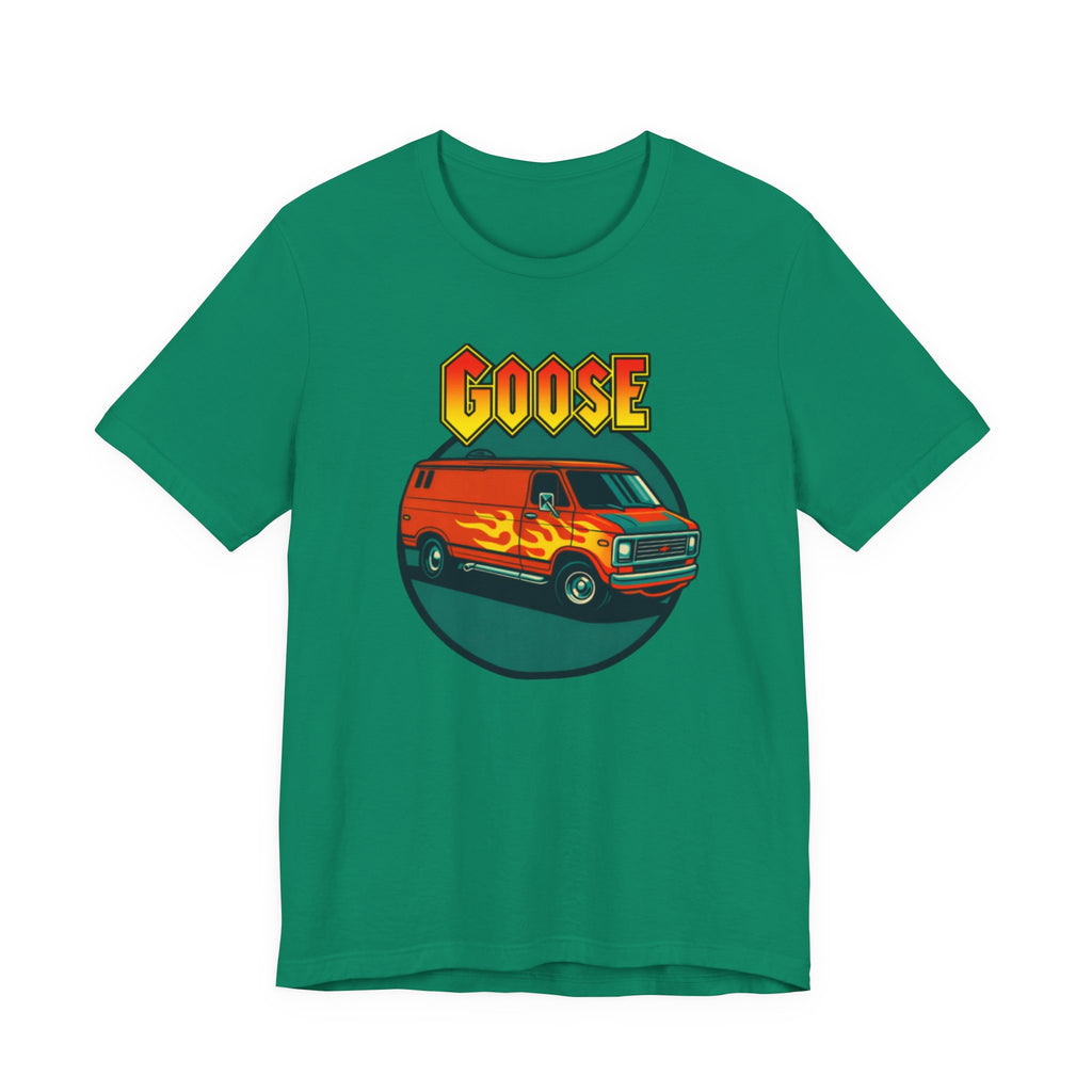 Goose Flame Van T‑Shirt — Retro Hot Rod Graphic Tee