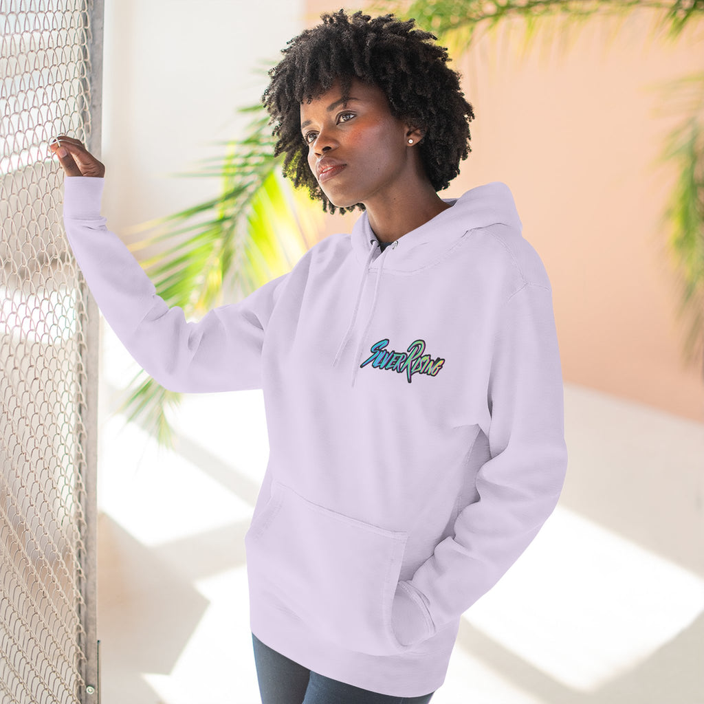 Sunset Goose Silhouette Three-Panel Fleece Hoodie | Band Graphic