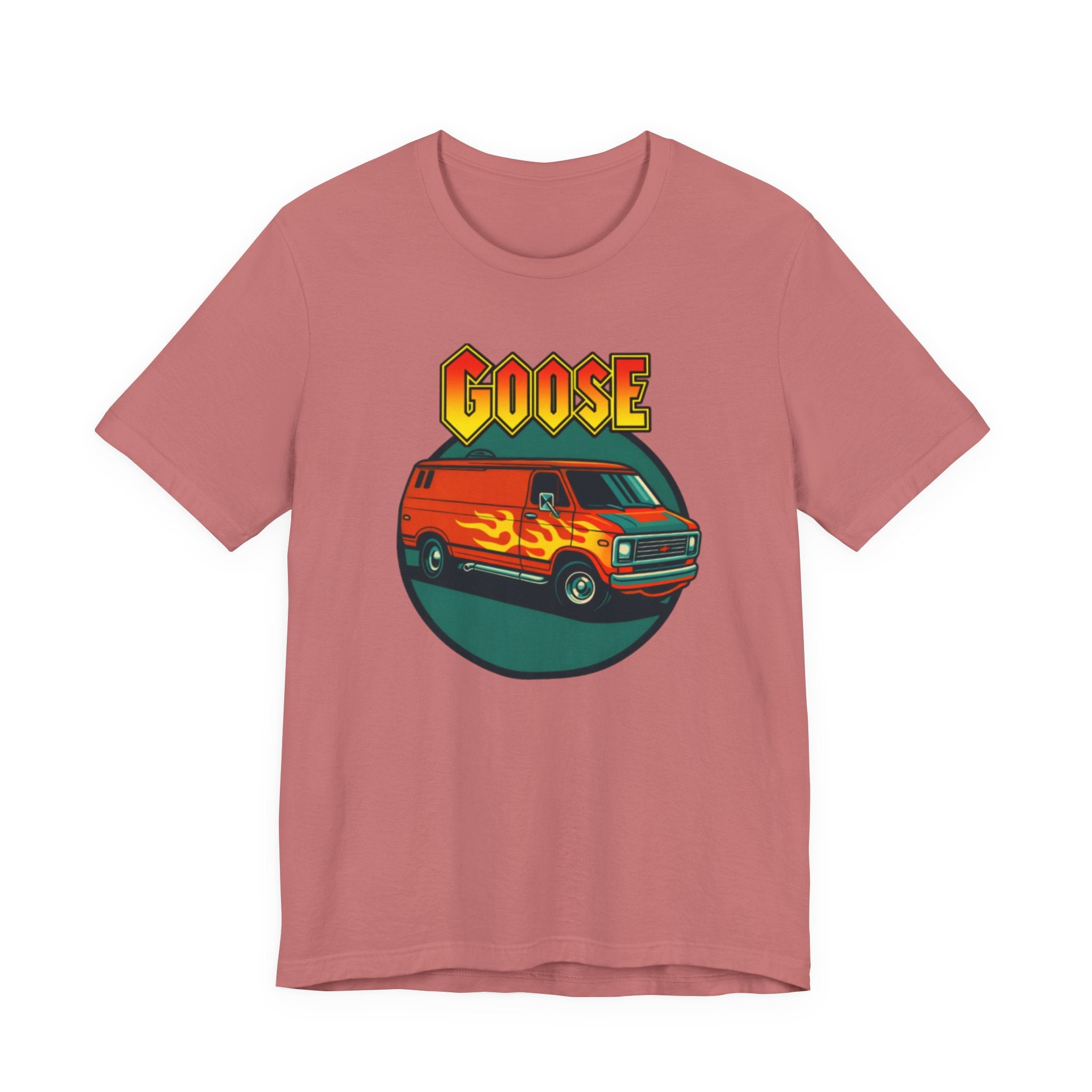 Goose Flame Van T‑Shirt — Retro Hot Rod Graphic Tee