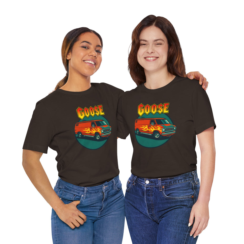 Goose Flame Van T‑Shirt — Retro Hot Rod Graphic Tee