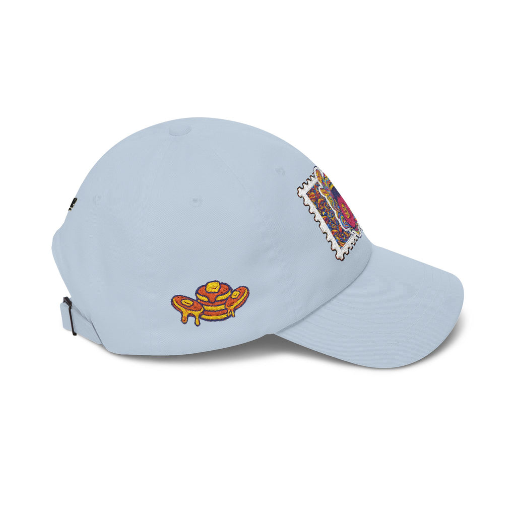 Embroidered Psychedelic Stamp Dad Cap