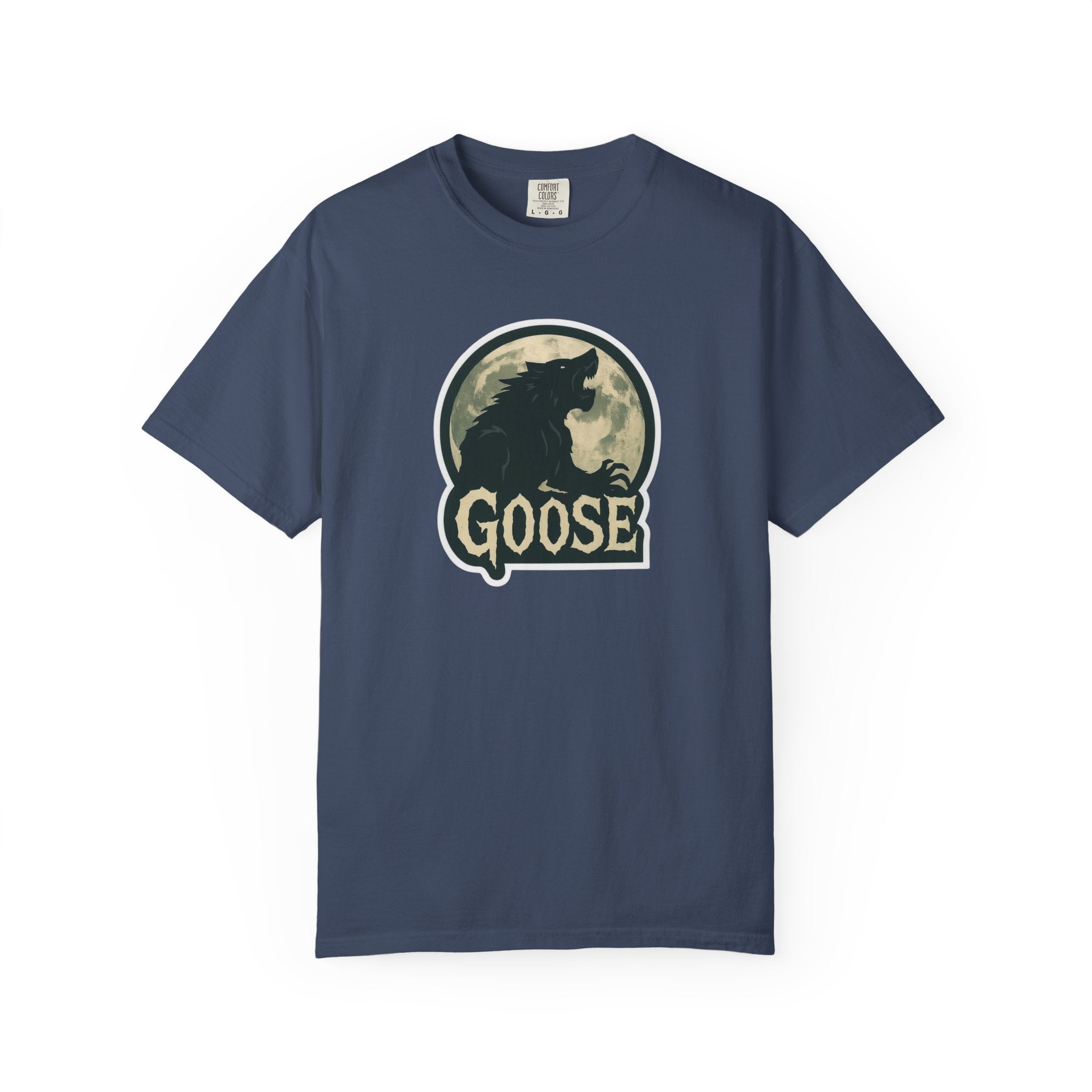 Goose Moon T-Shirt — Vintage Werewolf Silhouette Graphic Tee