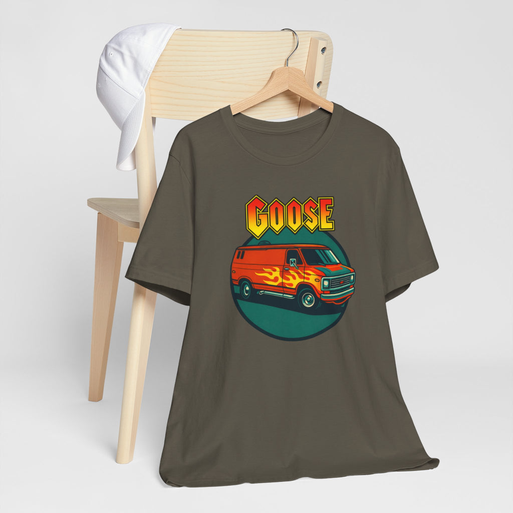 Goose Flame Van T‑Shirt — Retro Hot Rod Graphic Tee