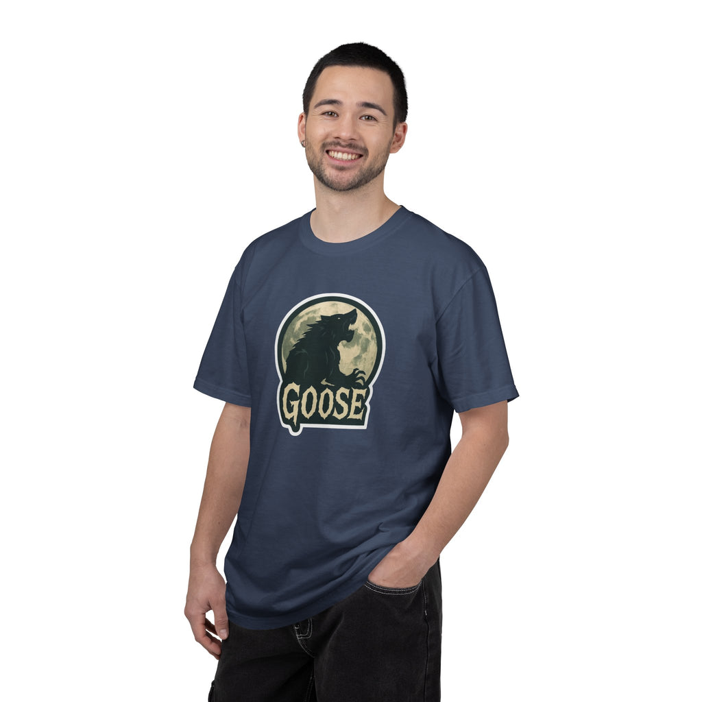 Goose Moon T-Shirt — Vintage Werewolf Silhouette Graphic Tee