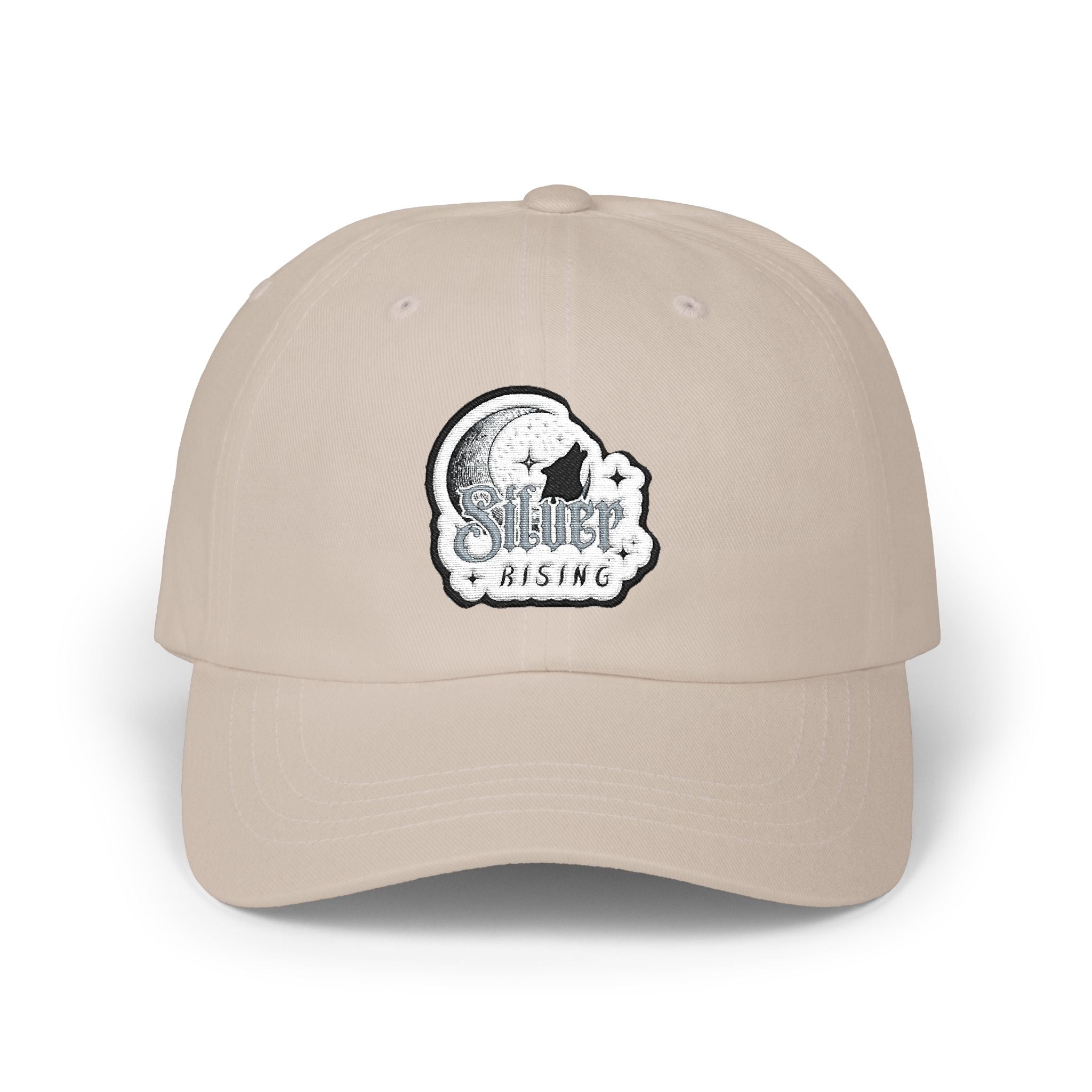 Dad Cap — Vintage Moon & Stars Fishing Logo Embroidered Hat