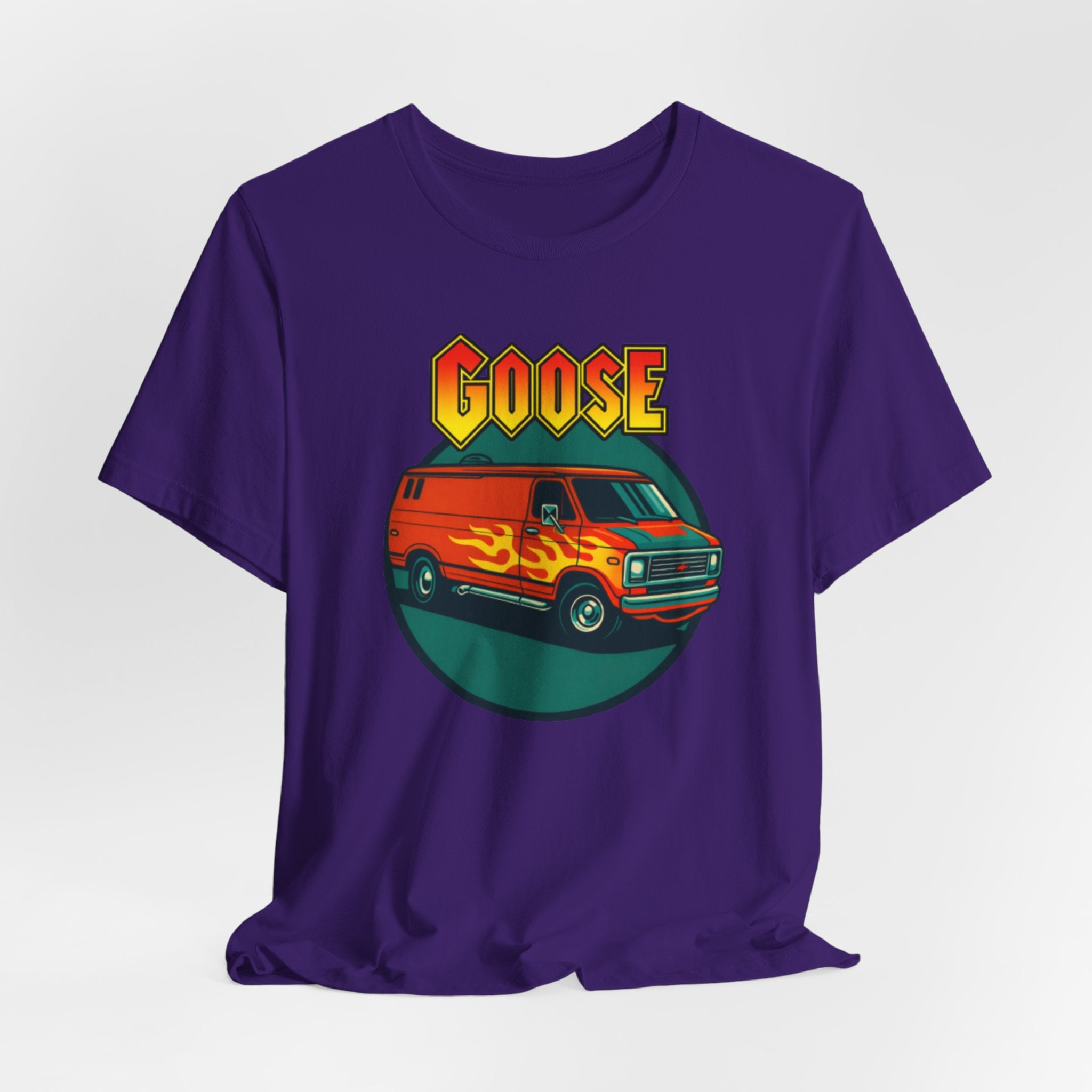 Goose Flame Van T‑Shirt — Retro Hot Rod Graphic Tee