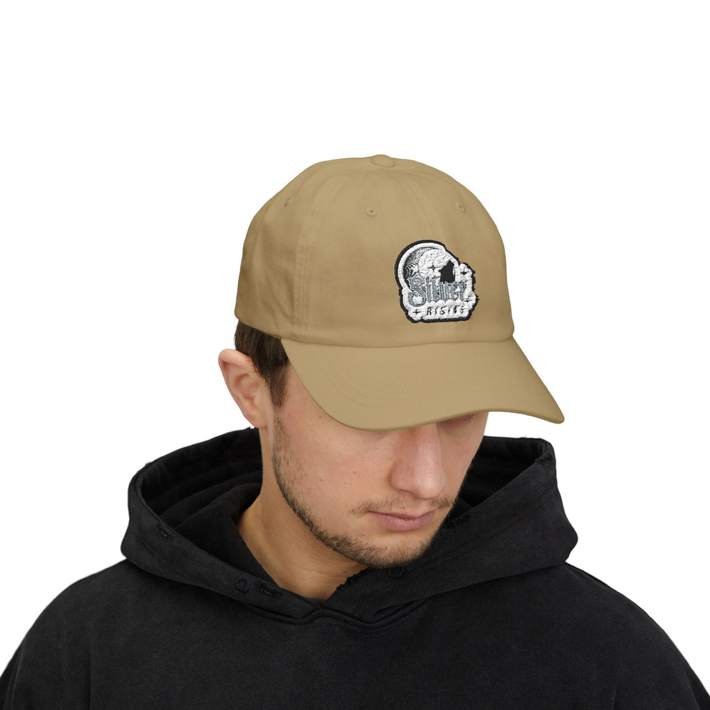 Dad Cap — Vintage Moon & Stars Fishing Logo Embroidered Hat