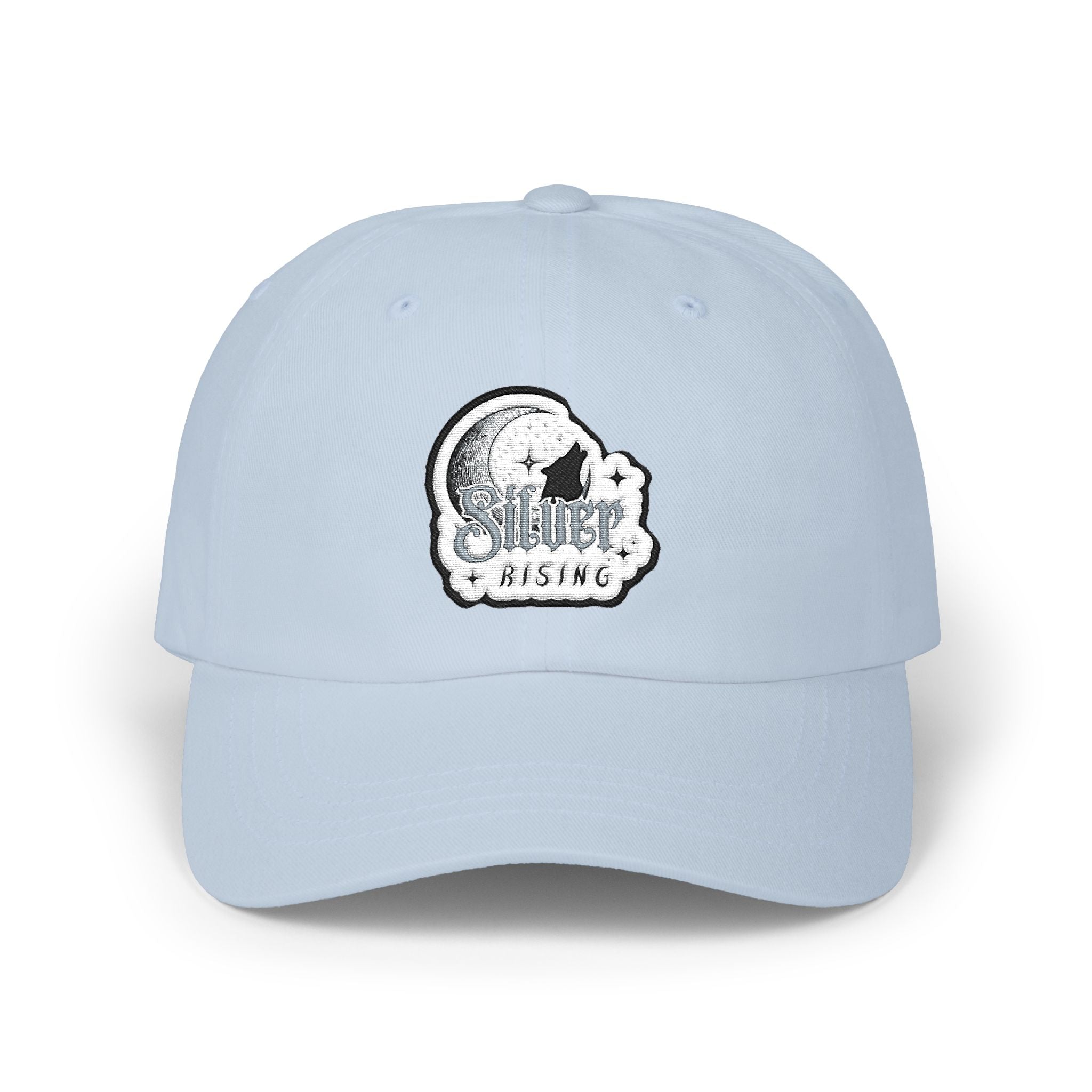 Dad Cap — Vintage Moon & Stars Fishing Logo Embroidered Hat