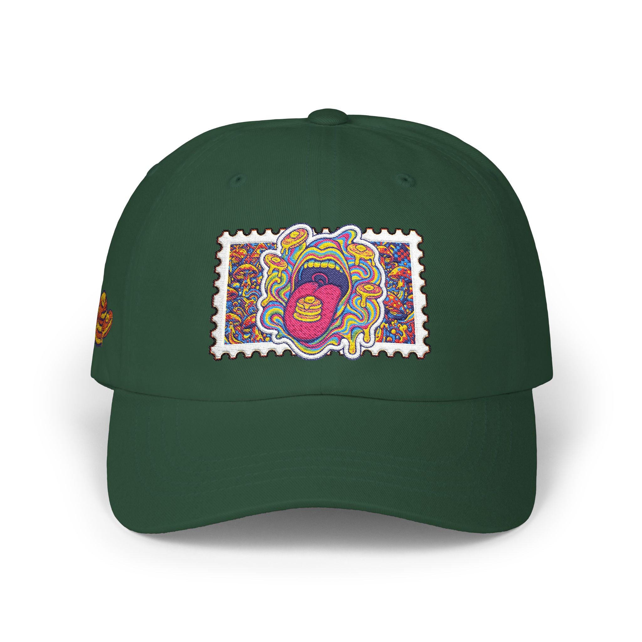 Embroidered Psychedelic Stamp Dad Cap