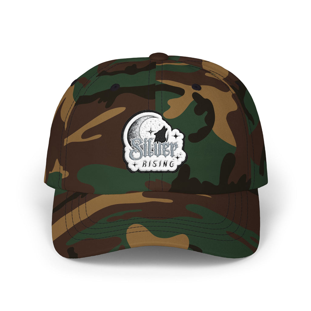 Dad Cap — Vintage Moon & Stars Fishing Logo Embroidered Hat