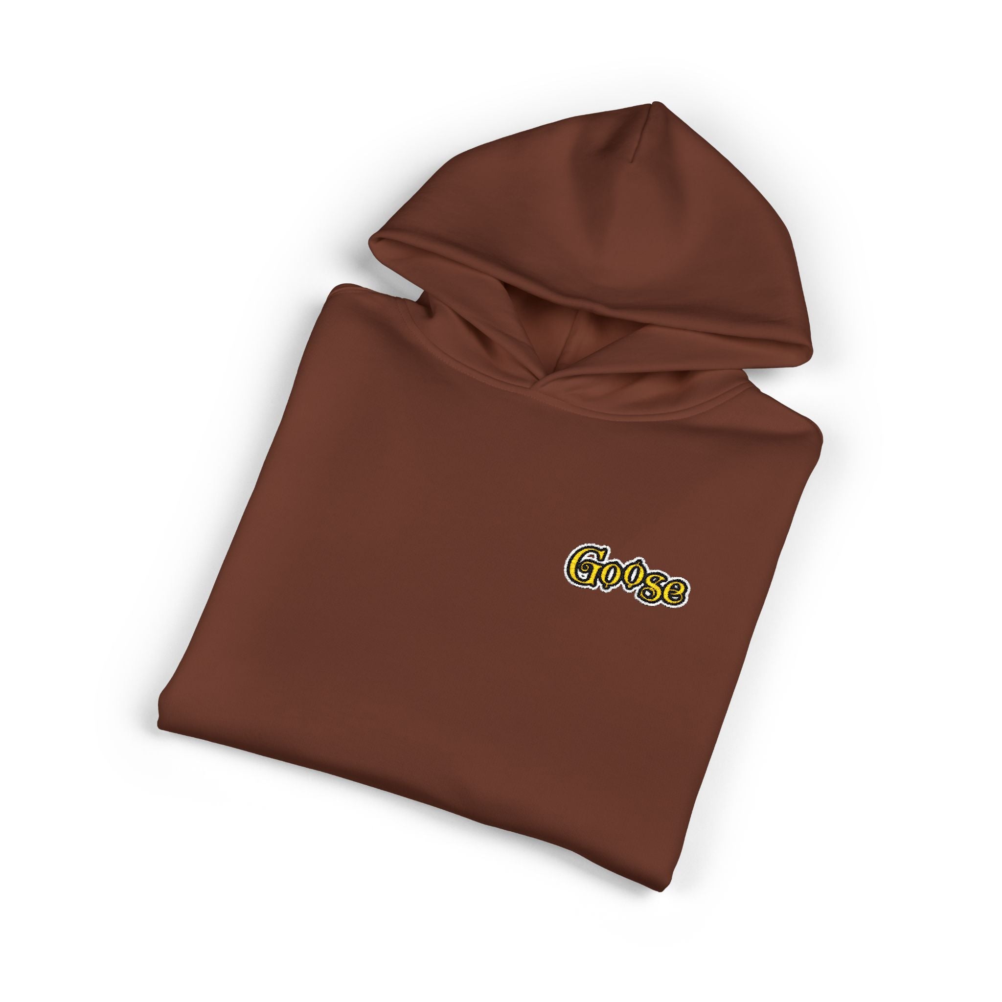 Goose Print Script Logo Hoodie | Logo Print Chest Design