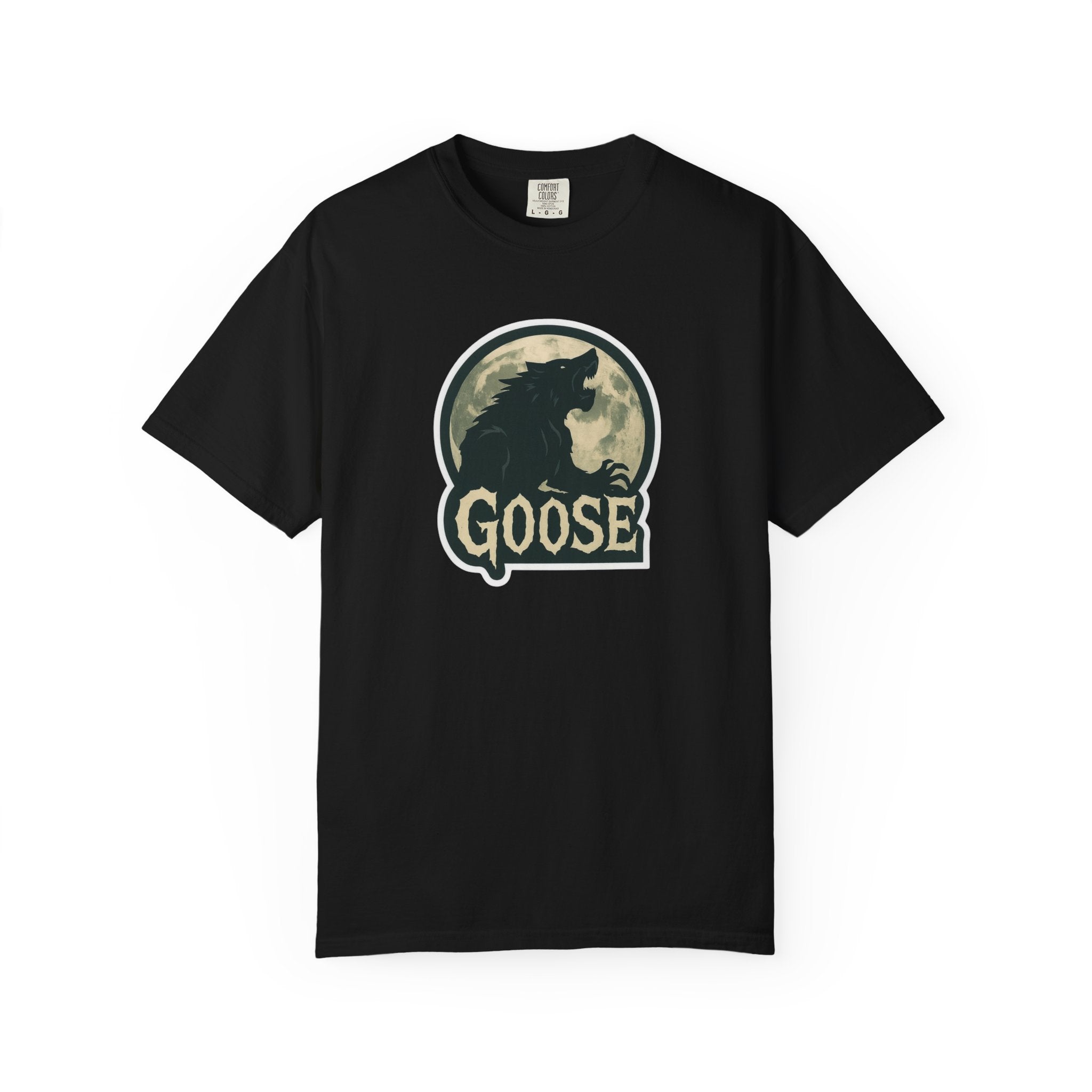 Goose Moon T-Shirt — Vintage Werewolf Silhouette Graphic Tee