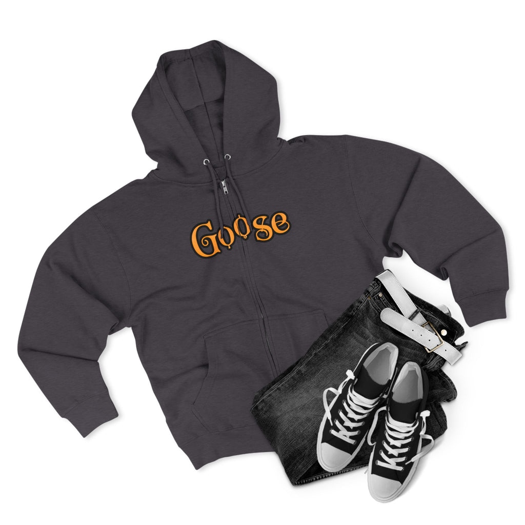 Goose Zip Hoodie — Vintage Psychedelic Band Art Backprint