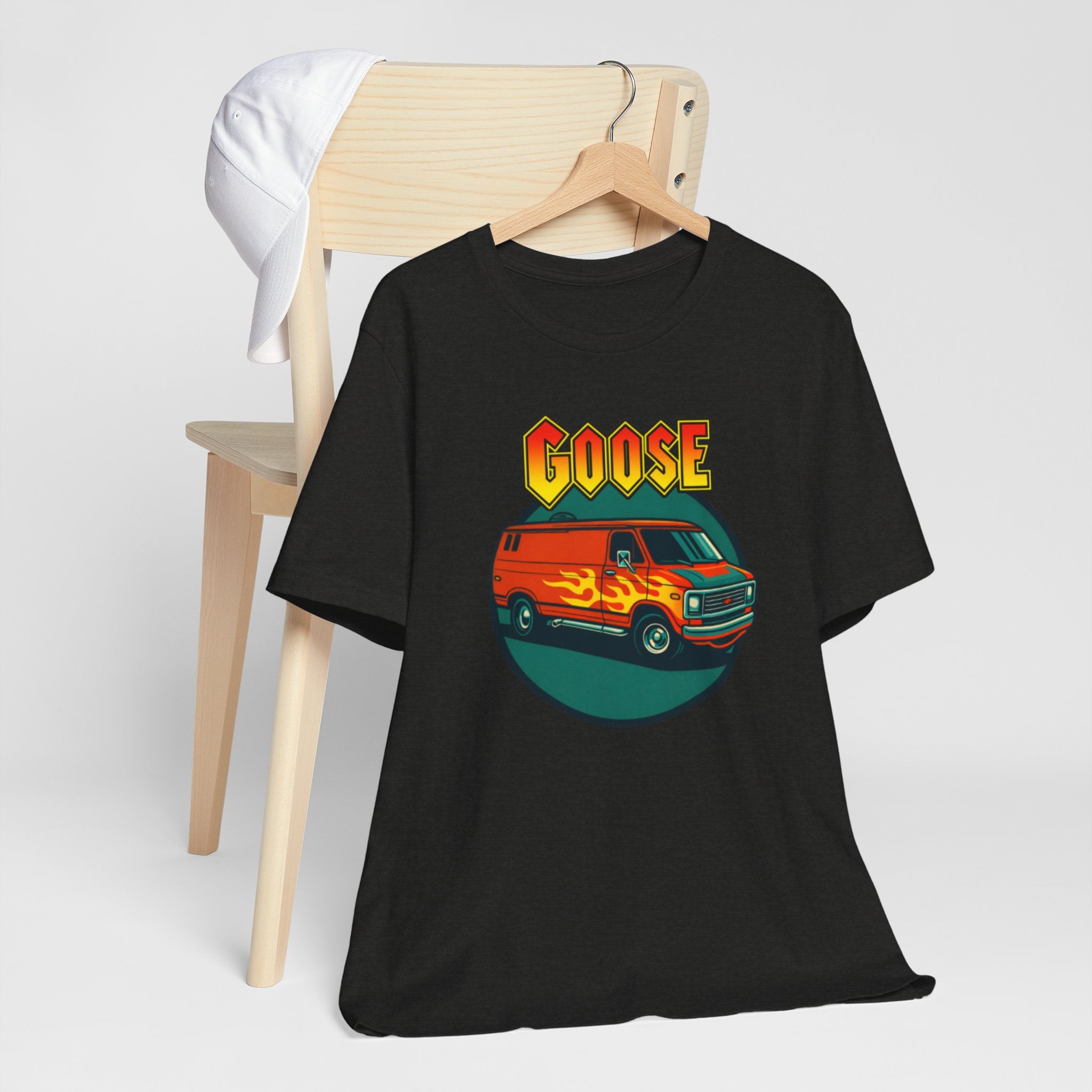Goose Flame Van T‑Shirt — Retro Hot Rod Graphic Tee