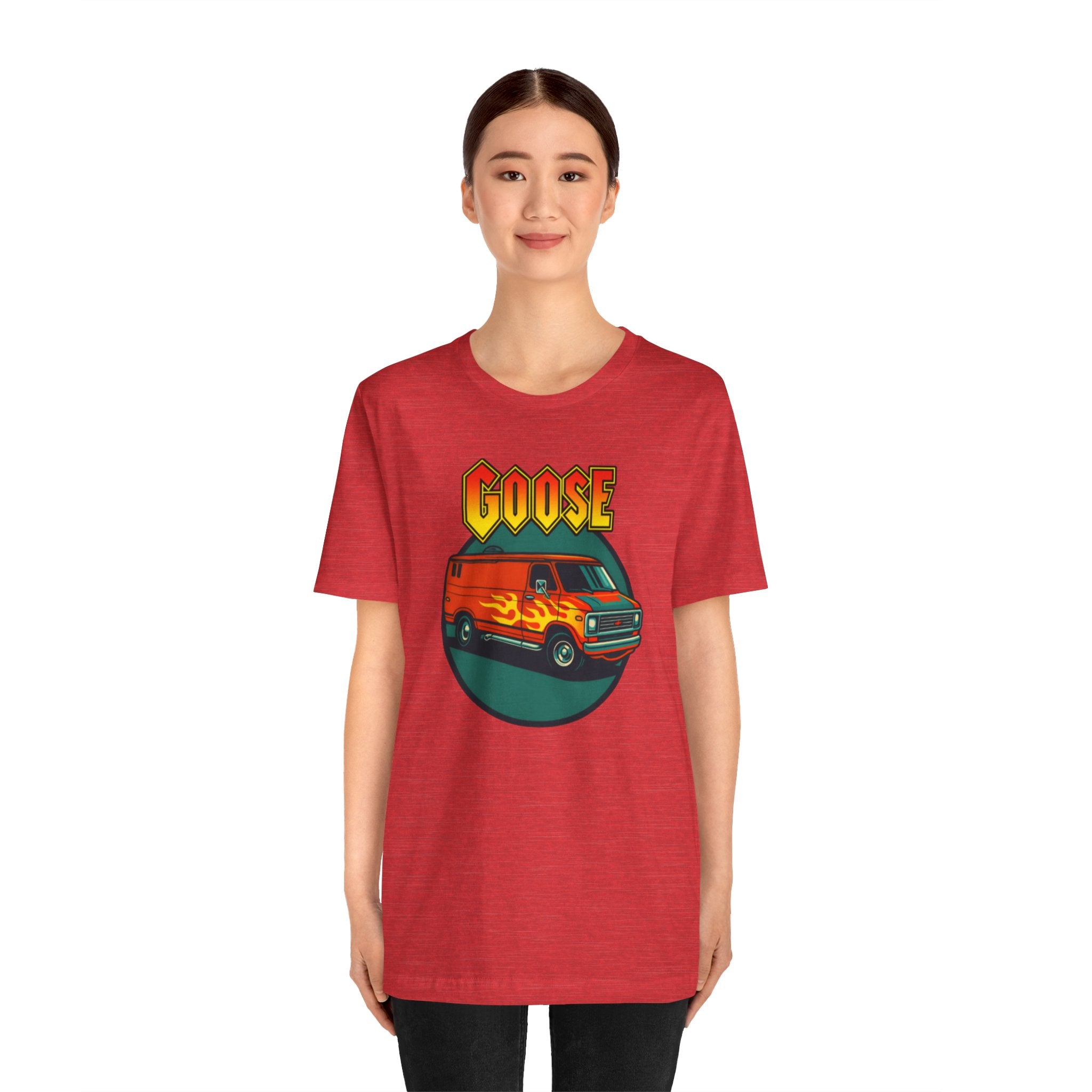 Goose Flame Van T‑Shirt — Retro Hot Rod Graphic Tee