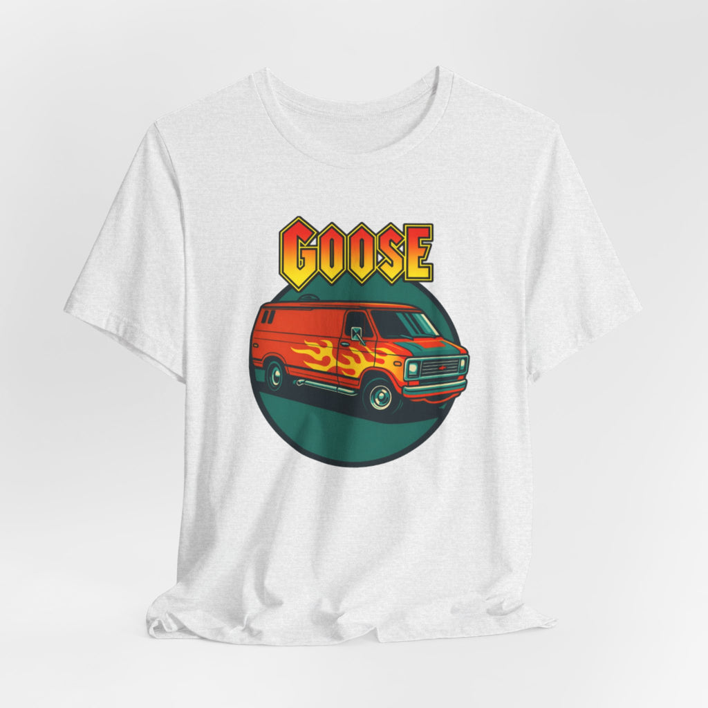 Goose Flame Van T‑Shirt — Retro Hot Rod Graphic Tee