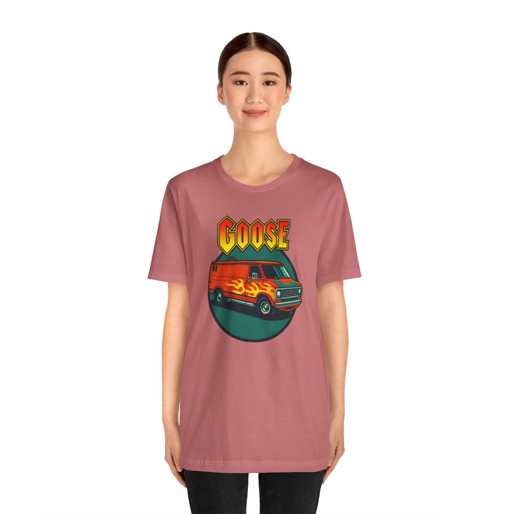 Goose Flame Van T‑Shirt — Retro Hot Rod Graphic Tee