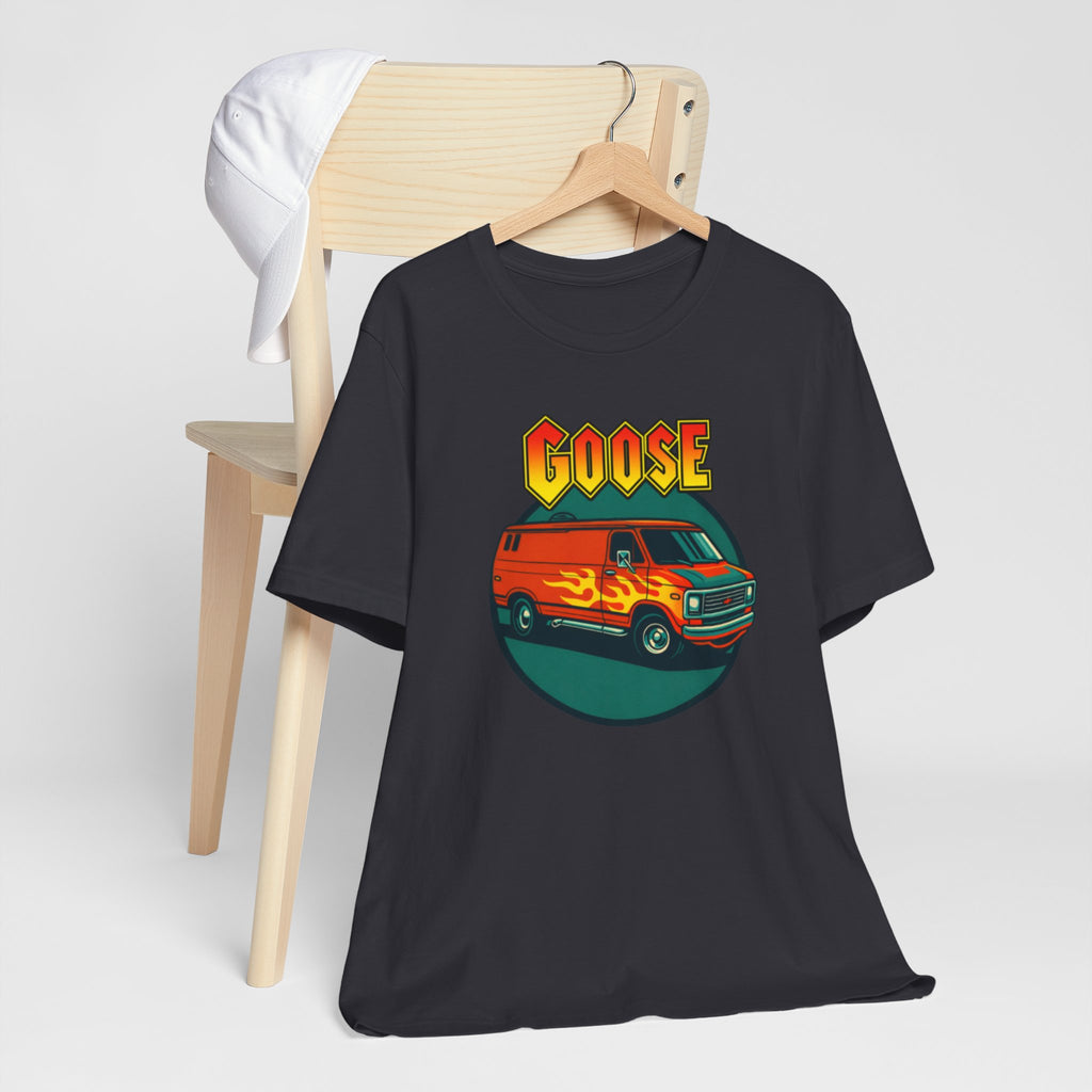 Goose Flame Van T‑Shirt — Retro Hot Rod Graphic Tee