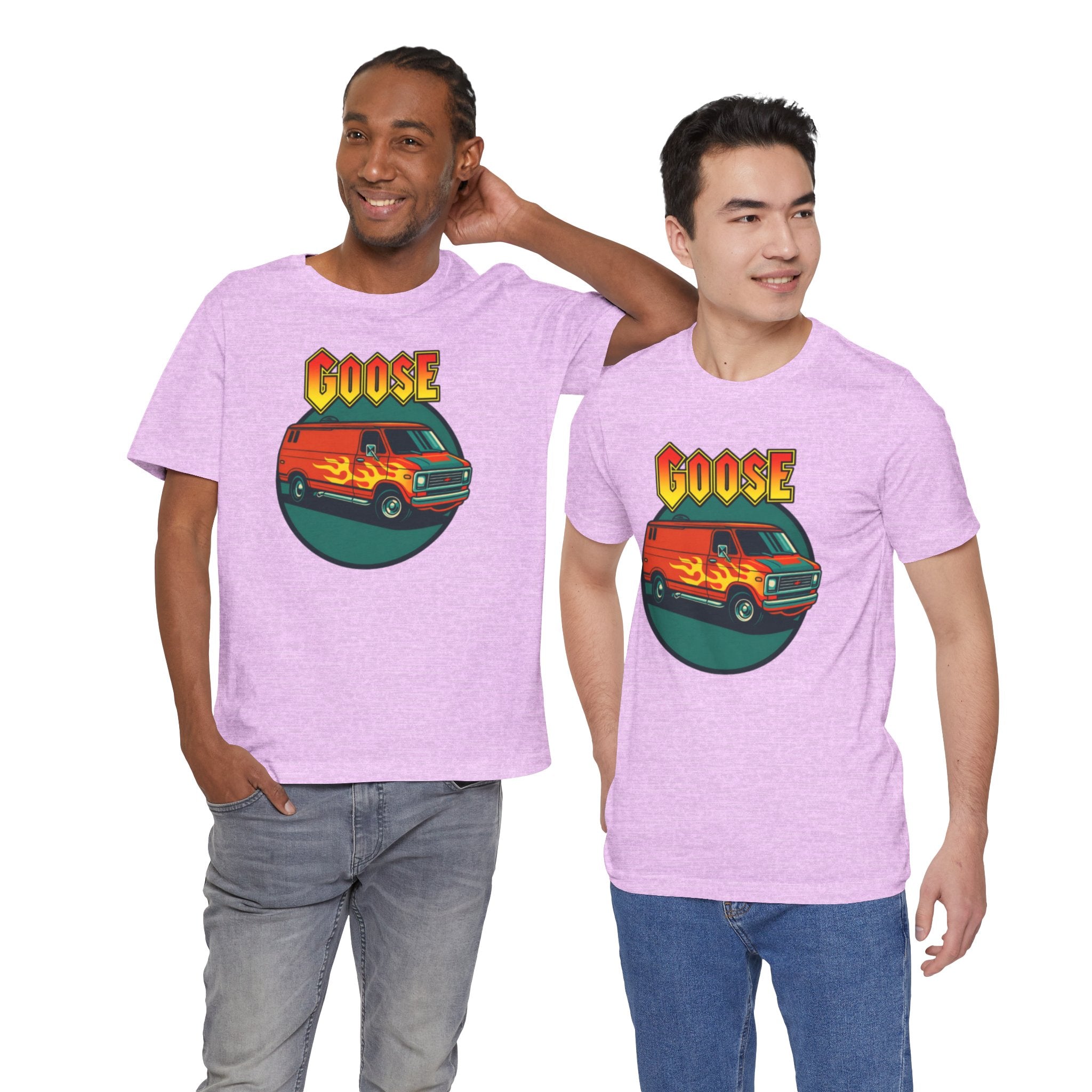 Goose Flame Van T‑Shirt — Retro Hot Rod Graphic Tee