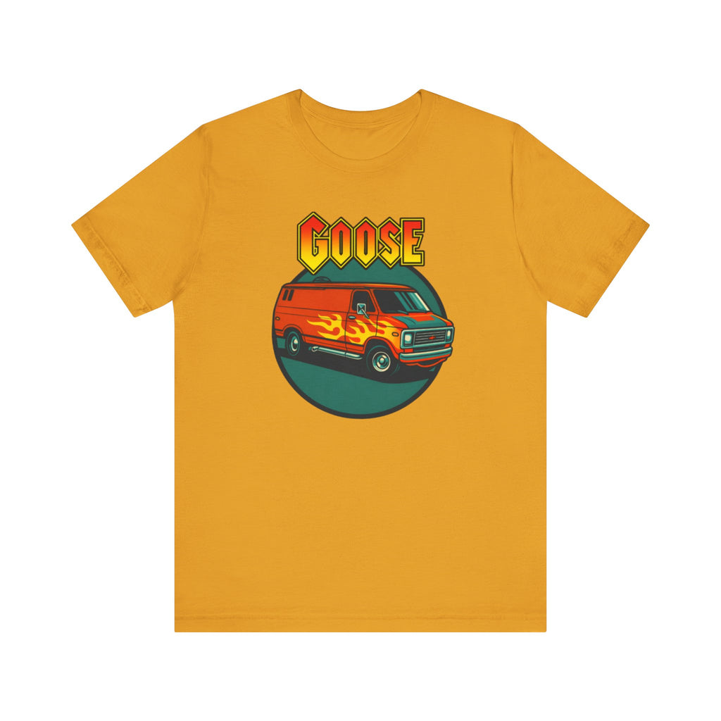 Goose Flame Van T‑Shirt — Retro Hot Rod Graphic Tee