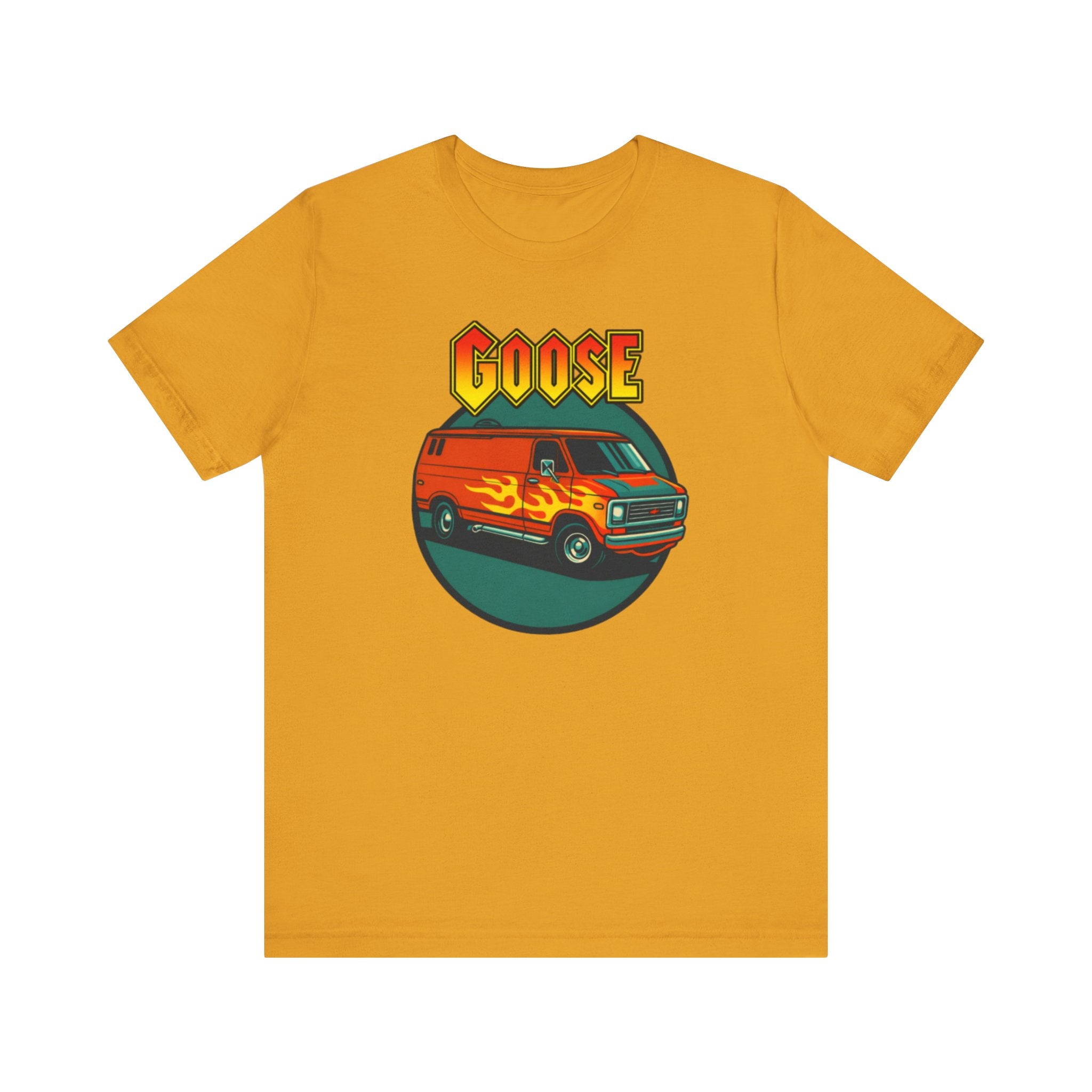 Goose Flame Van T‑Shirt — Retro Hot Rod Graphic Tee
