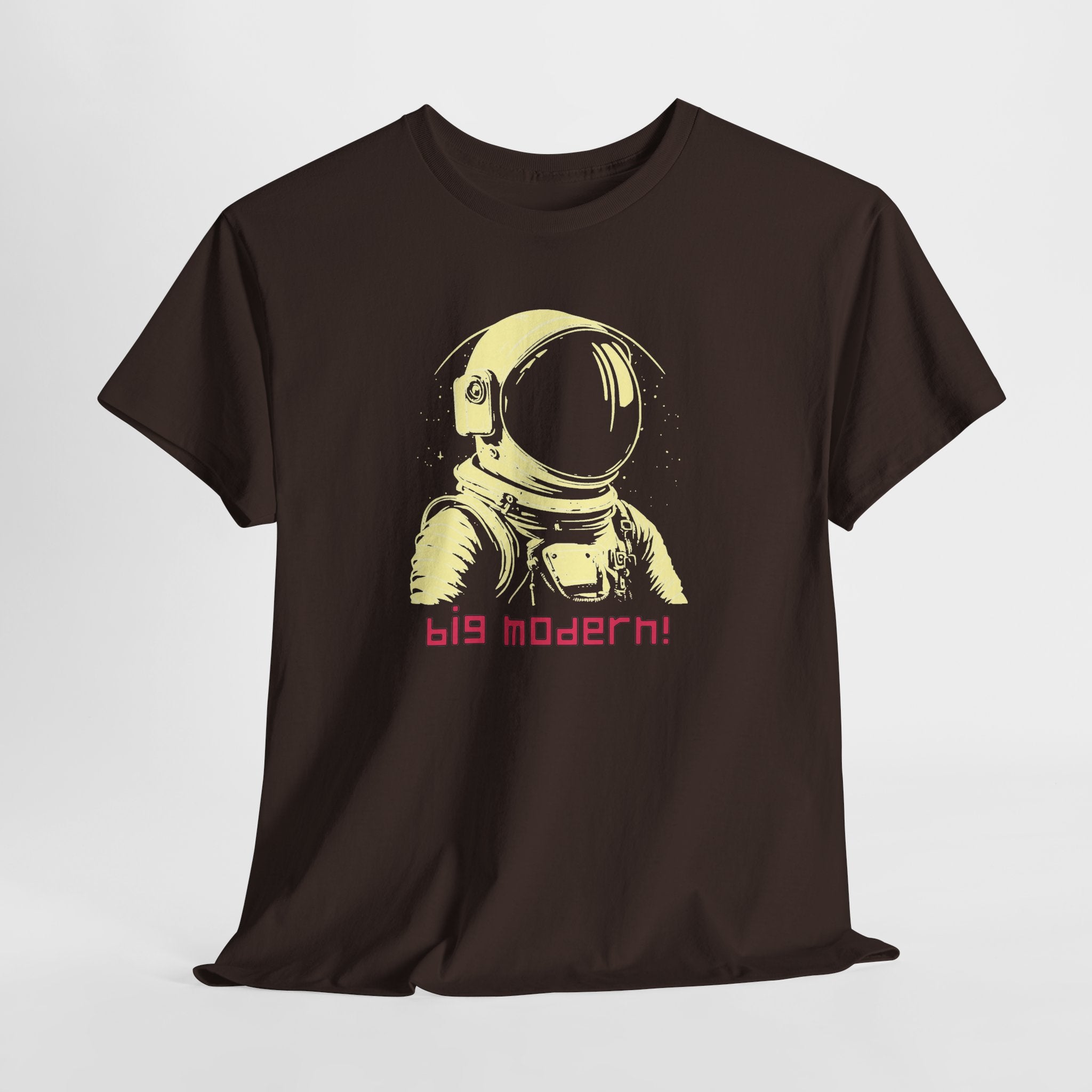 Retro Astronaut T‑Shirt - "big modern!" Graphic Tee, Vaporwave Space Design