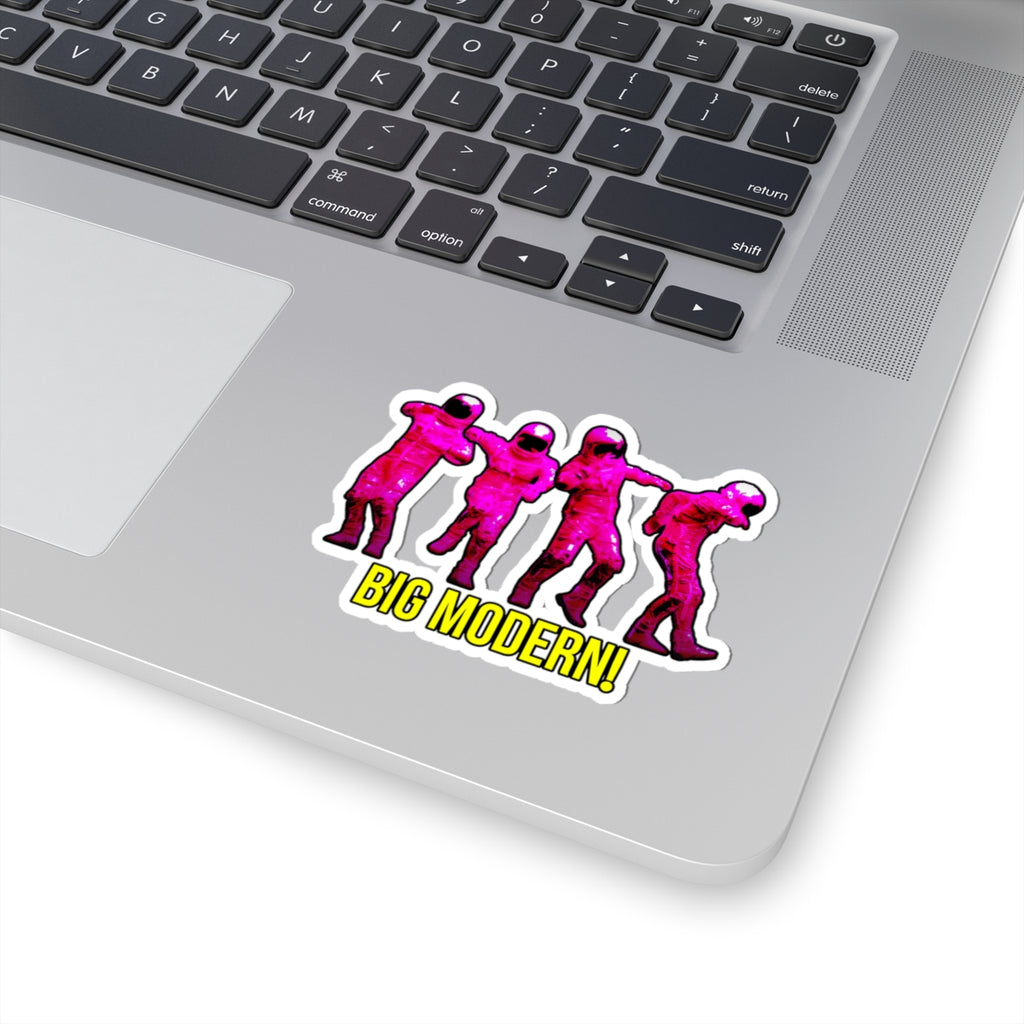 Goose the Band - Pink Dancing Astronauts Kiss-Cut Stickers | Big Modern Text