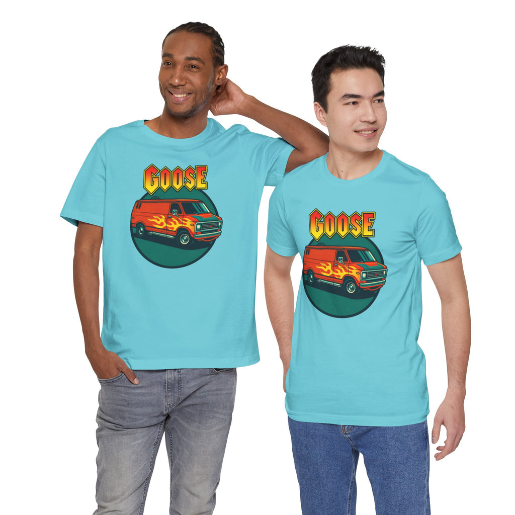 Goose Flame Van T‑Shirt — Retro Hot Rod Graphic Tee
