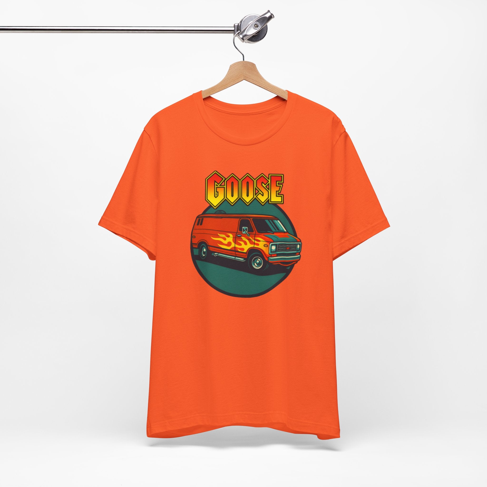 Goose Flame Van T‑Shirt — Retro Hot Rod Graphic Tee