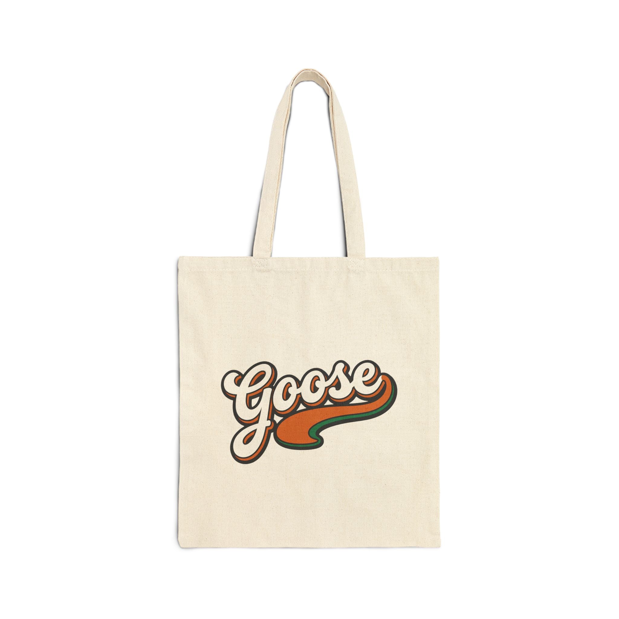 Tote Bag — Retro "Goose" Script Canvas Tote