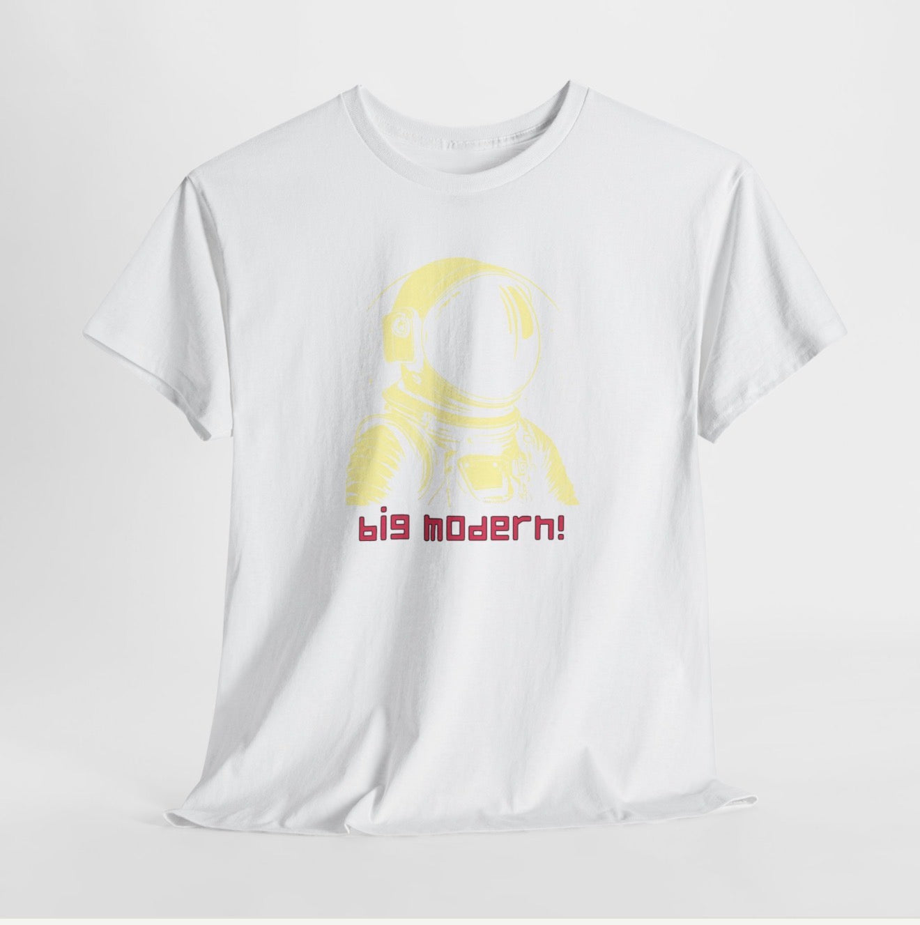 Retro Astronaut T‑Shirt - "big modern!" Graphic Tee, Vaporwave Space Design